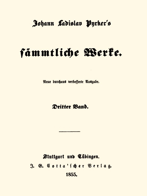 Perlen der heiligen Vorzeit / Johann Ladislav Pyrker's sämmtliche Werke (3/3) cover