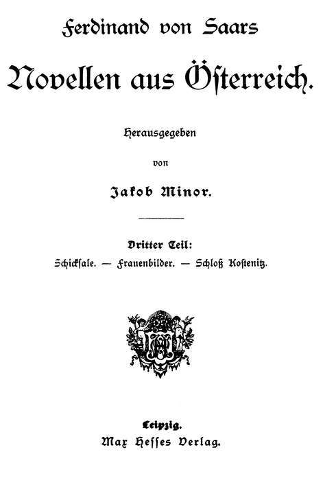 Sämtliche Werke 9: Novellen aus Österreich III cover