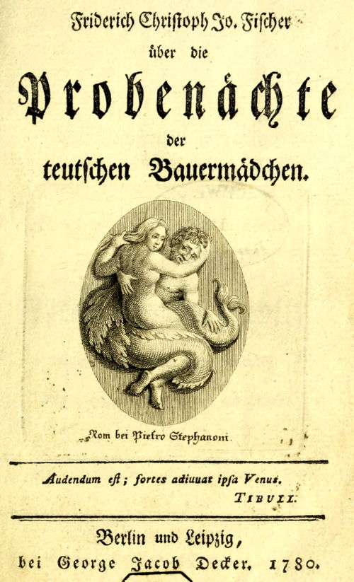 Über die Probenächte der teutschen Bauermädchen cover
