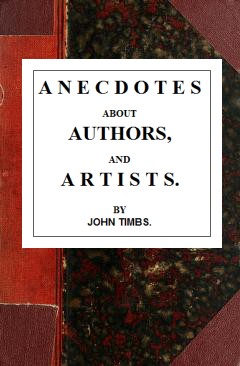 Anecdotes about Authors, and Artists cover