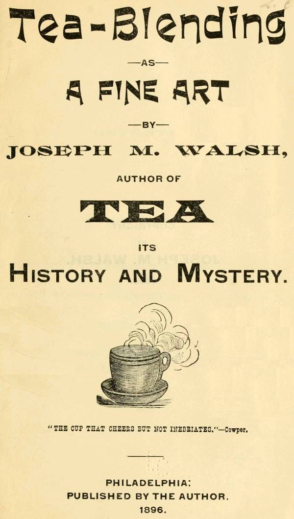 Tea-Blending as a Fine Art cover