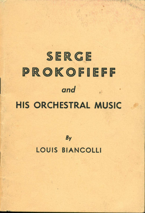 Serge Prokofieff and his orchestral music cover