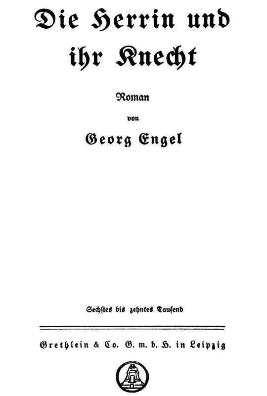 Die Herrin und ihr Knecht cover