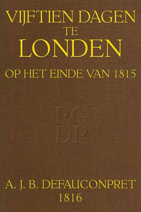 Vijftien dagen te Londen, op het einde van 1815. cover