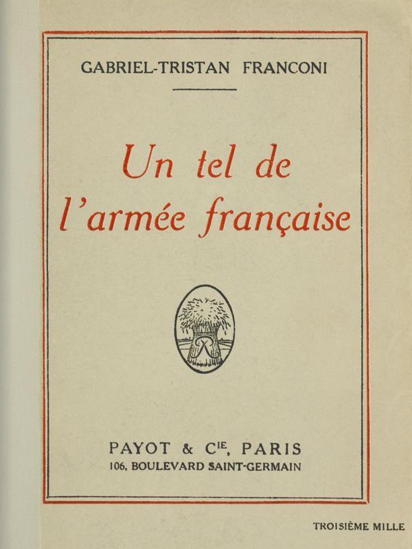 Un tel de l'armée française cover