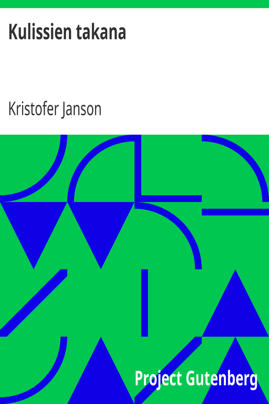 Kulissien takana cover