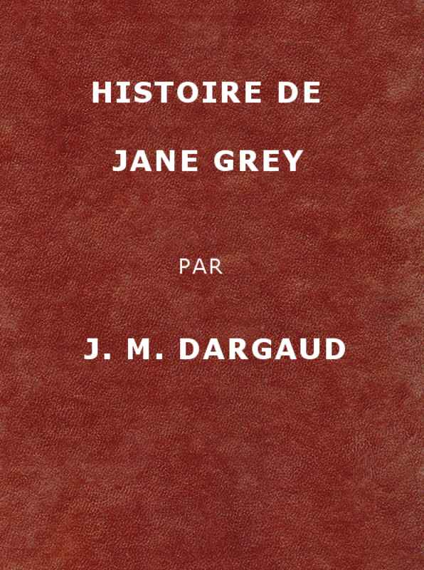 Histoire de Jane Grey cover