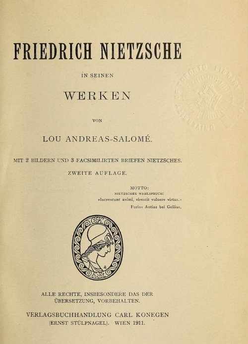 Friedrich Nietzsche in seinen Werken cover
