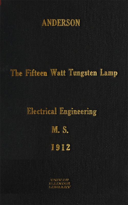 The Fifteen Watt Tungsten Lamp cover