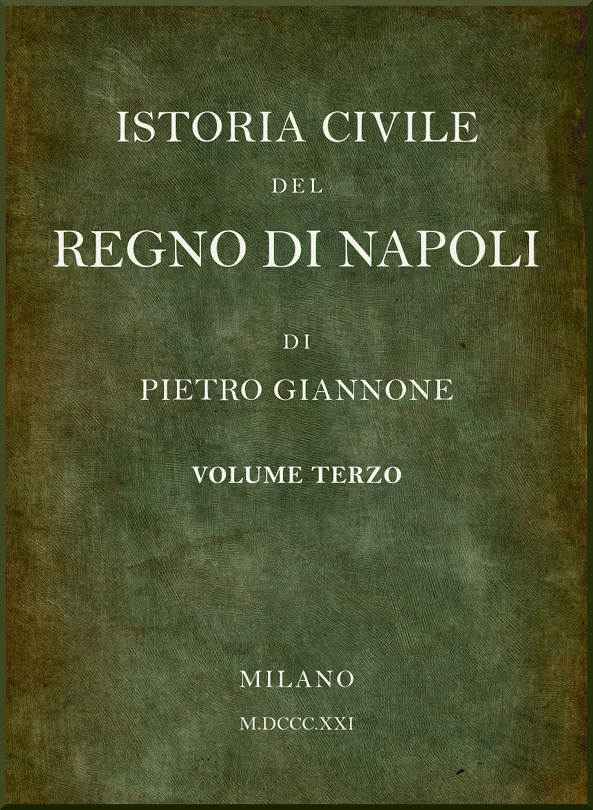 Istoria civile del Regno di Napoli, v. 3 cover