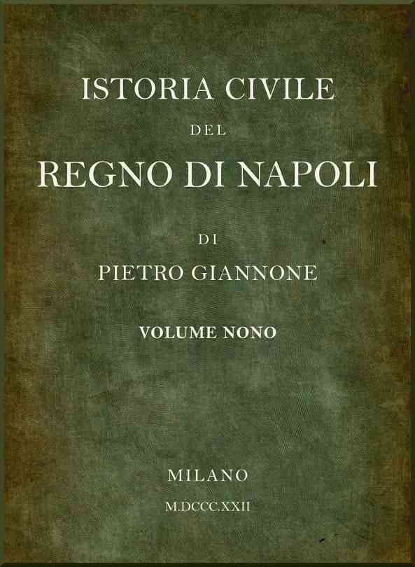 Istoria civile del Regno di Napoli, v. 9 cover