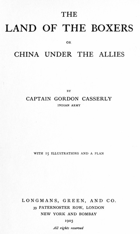 The Land of the Boxers; or, China under the Allies cover