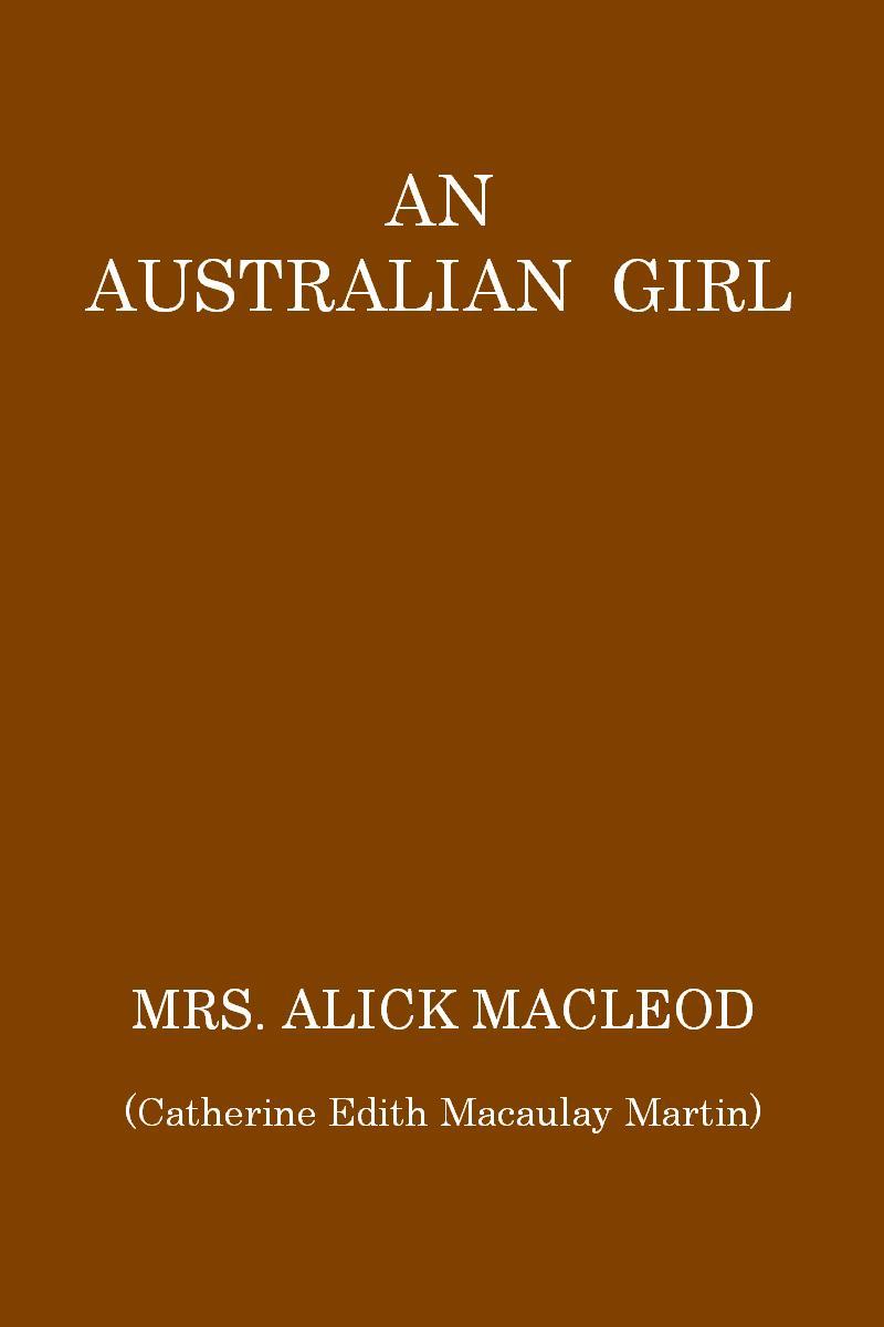 An Australian Girl cover