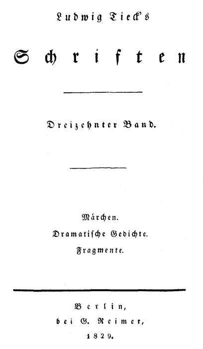Schriften 13: Märchen; Dramatische Gedichte; Fragmente cover