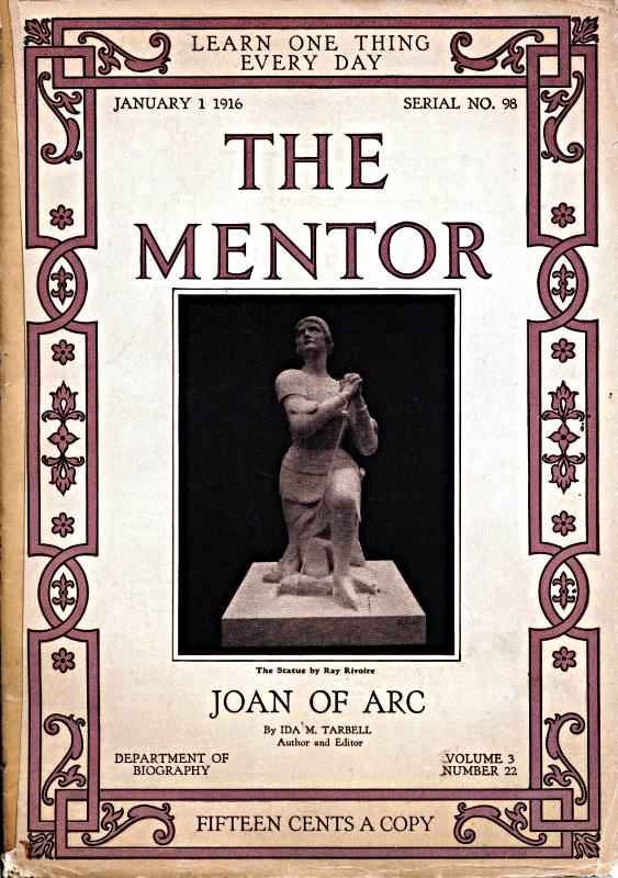 The Mentor: Joan of Arc, v. 3, Num. 22, Serial No. 98, January 1, 1916 cover