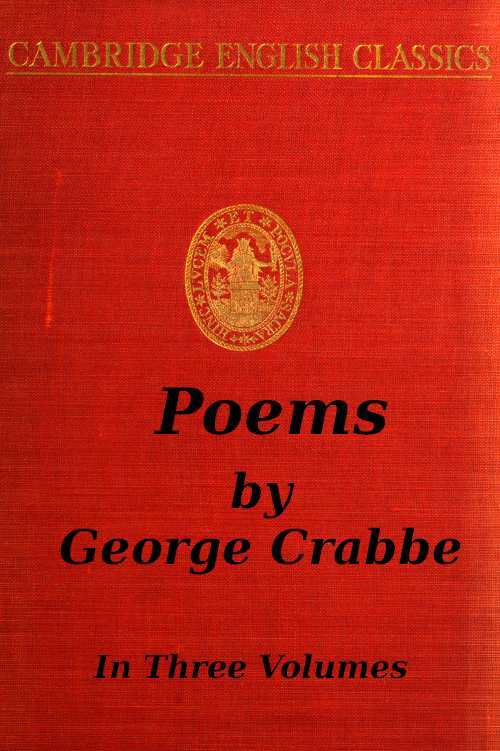 George Crabbe: Poems, Volume 2 (of 3) cover