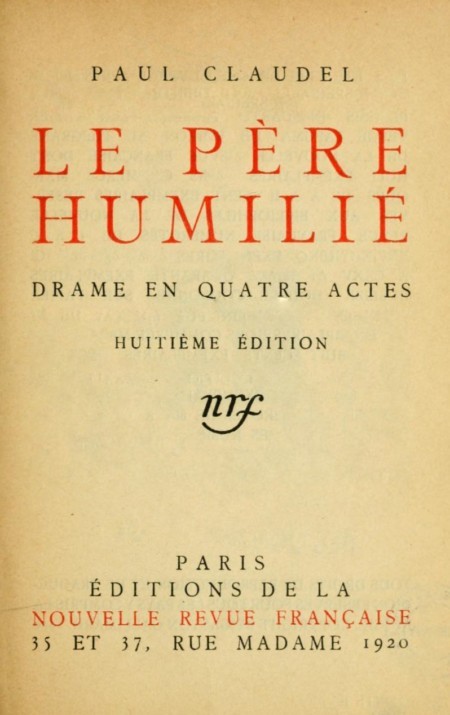 Le père humilié: Drame en quatre actes cover