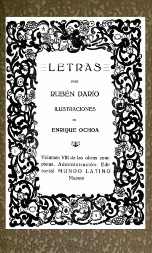 Letras / Obras Completas Vol. VIII cover
