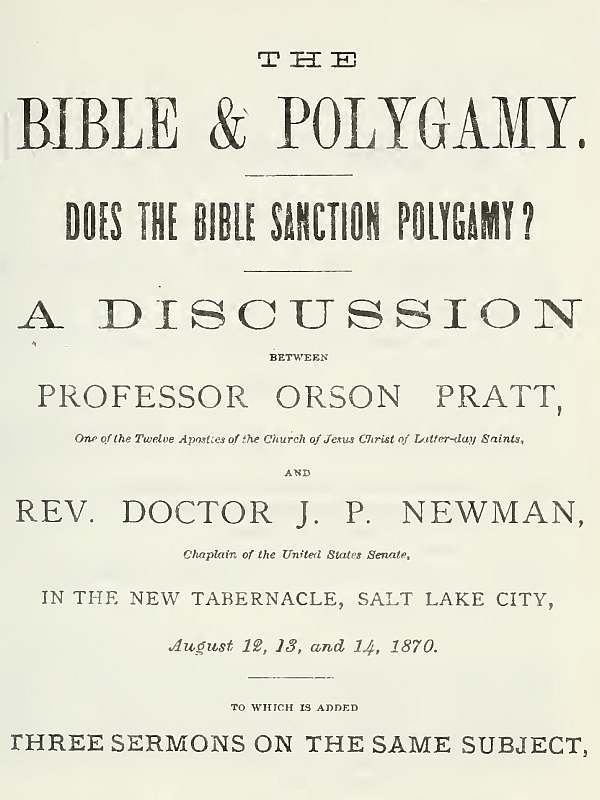 The Bible and Polygamy: Does the Bible Sanction Polygamy? cover