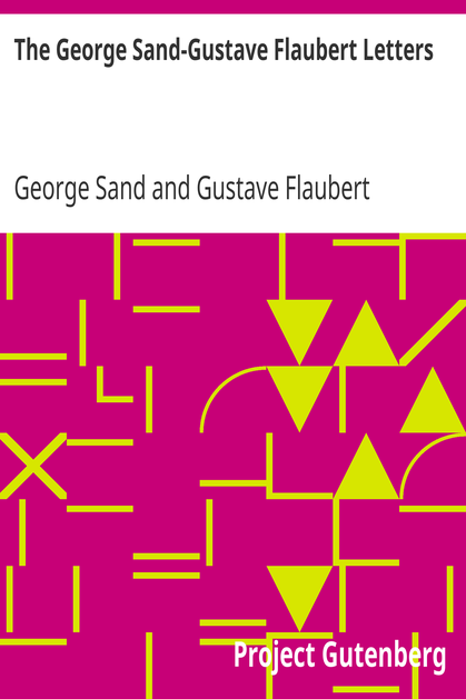The George Sand-Gustave Flaubert Letters cover
