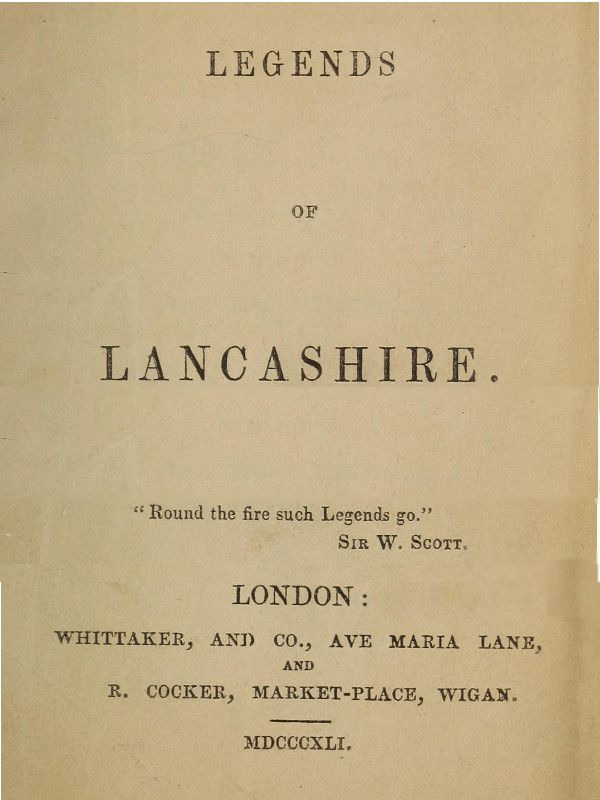 Legends of Lancashire cover