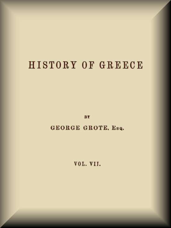 History of Greece, Volume 07 (of 12) cover
