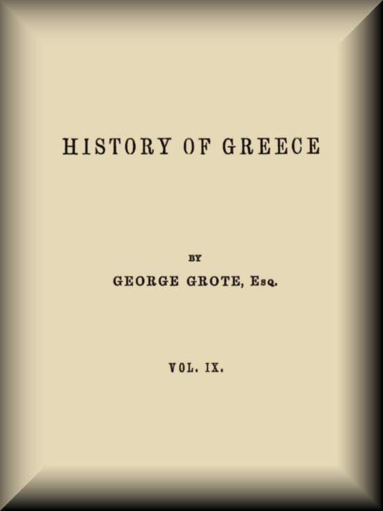 History of Greece, Volume 09 (of 12) cover