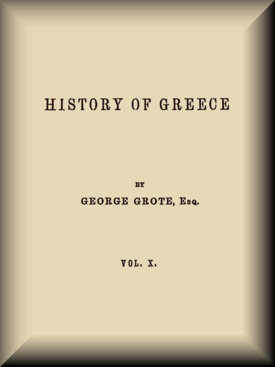 History of Greece, Volume 10 (of 12) cover