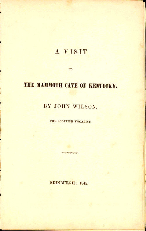 A Visit to the Mammoth Cave of Kentucky cover