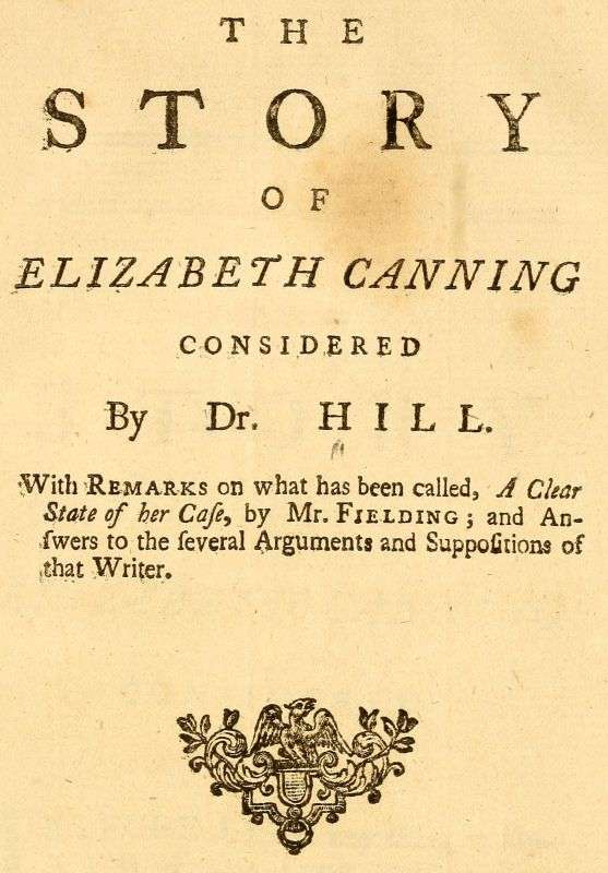 The Story of Elizabeth Canning Considered cover