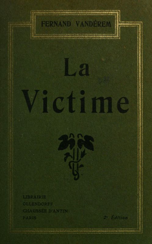 La victime cover