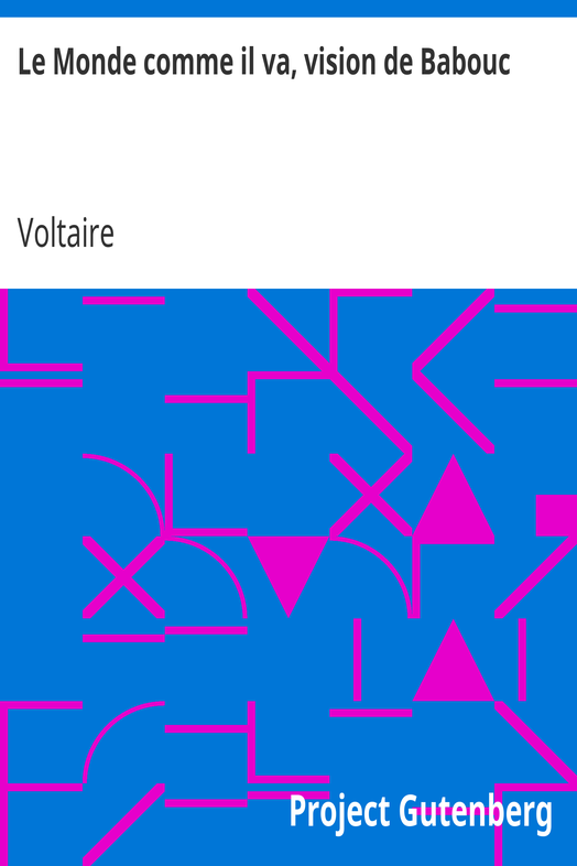 Le Monde comme il va, vision de Babouc cover