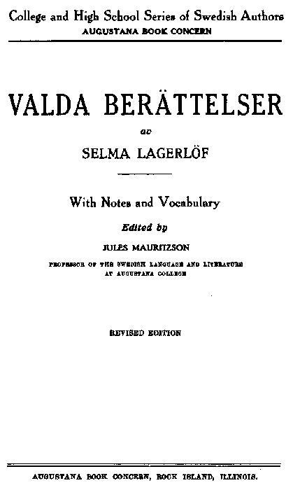 Valda Berättelser / With Notes and Vocabulary cover