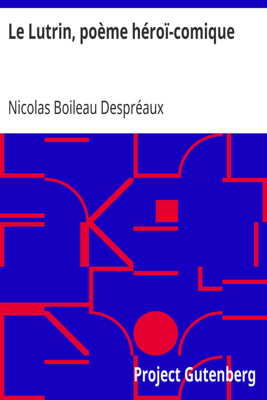 Le Lutrin, poème héroï-comique cover