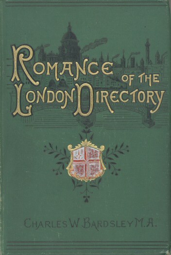 The Romance of the London Directory cover