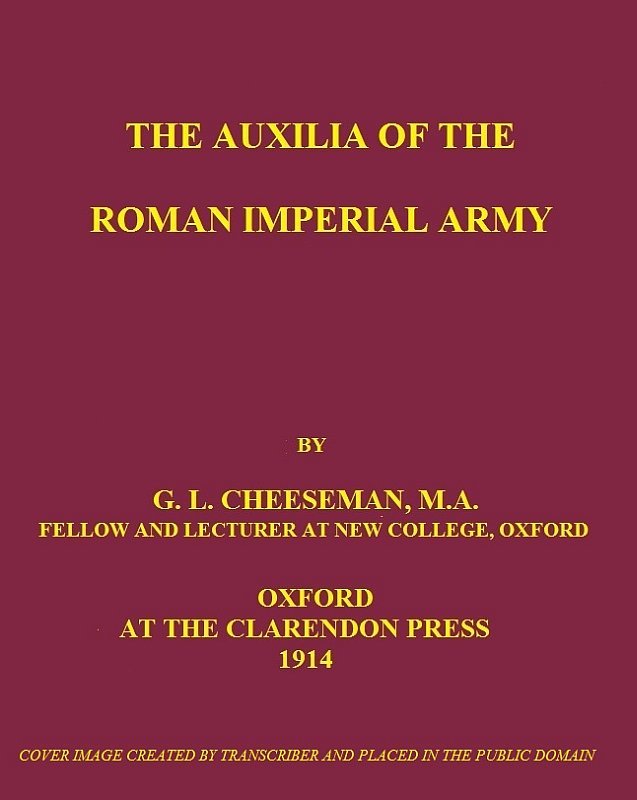 The Auxilia of the Roman Imperial Army cover