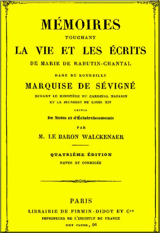 Mémoires touchant la vie et les écrits de Marie de Rabutin-Chantal, (3/6) cover