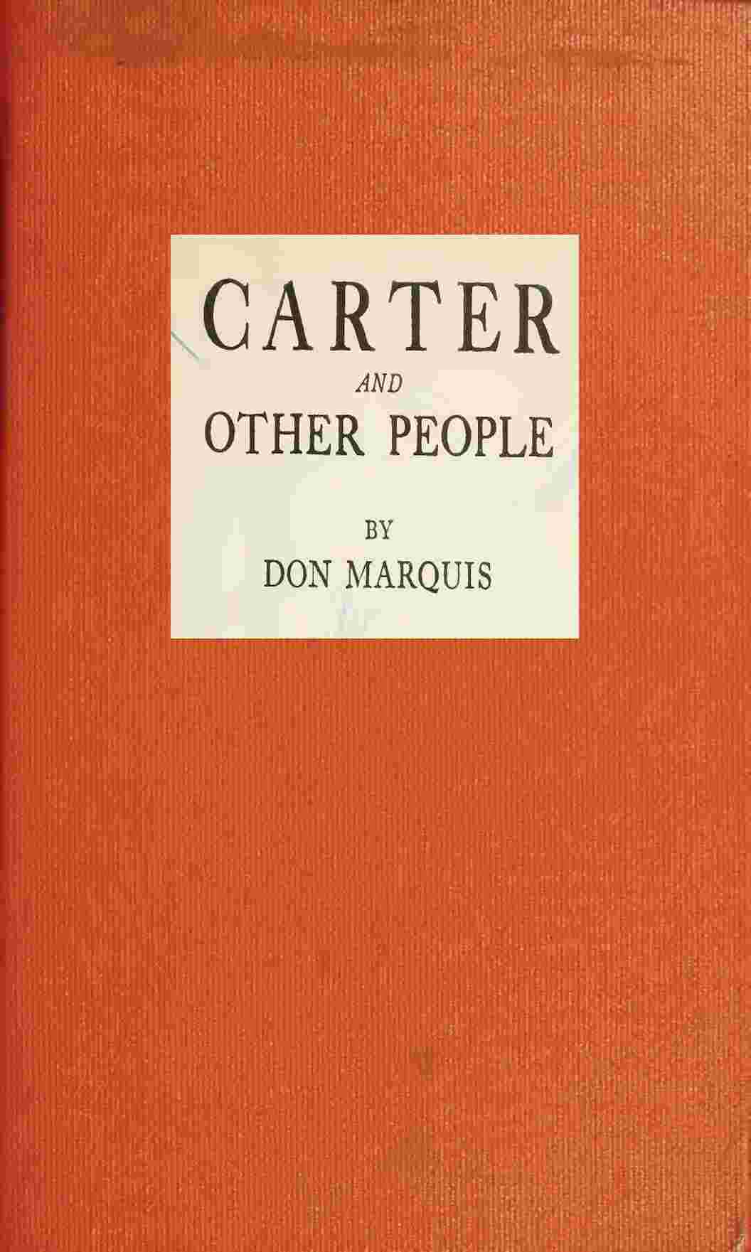 Carter, and Other People cover