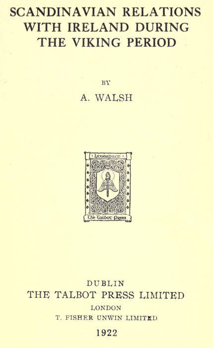 Scandinavian Relations with Ireland During the Viking Period cover