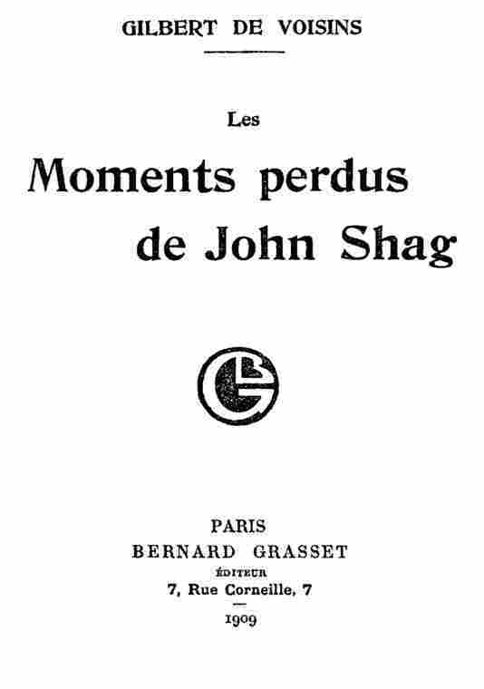 Les moments perdus de John Shag cover