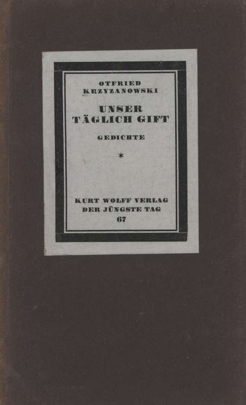 Unser täglich Gift: Gedichte cover