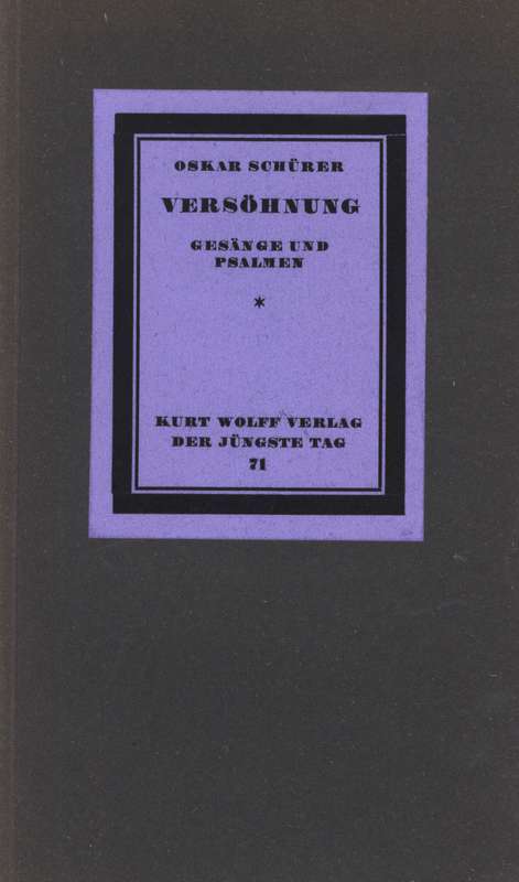 Versöhnung, Gesänge und Psalmen cover
