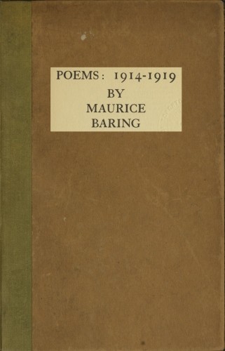 Poems, 1914-1919 cover