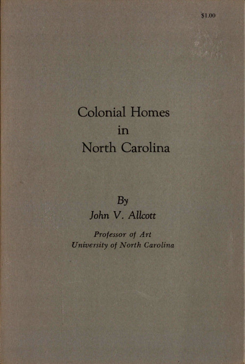 Colonial Homes in North Carolina cover