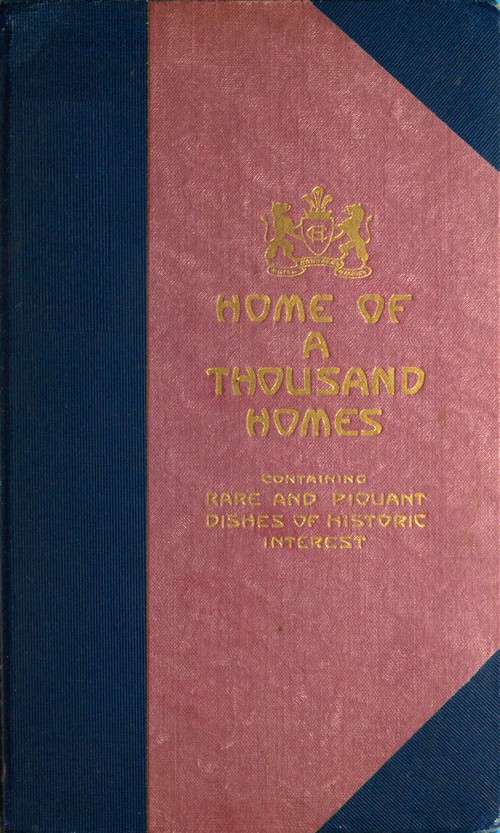 Congress Hotel, Home of a Thousand Homes / Rare and Piquant Dishes of Historic Interest cover