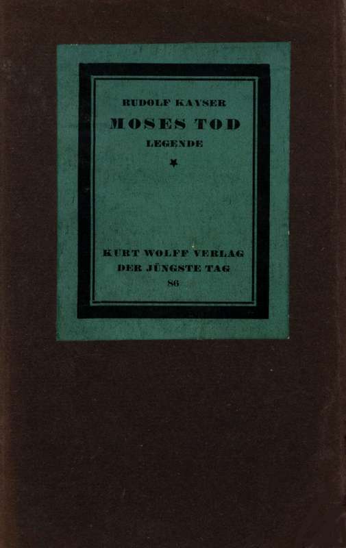 Moses Tod: Legende cover