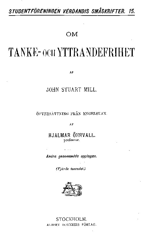 Om Tanke- och Yttrandefrihet cover