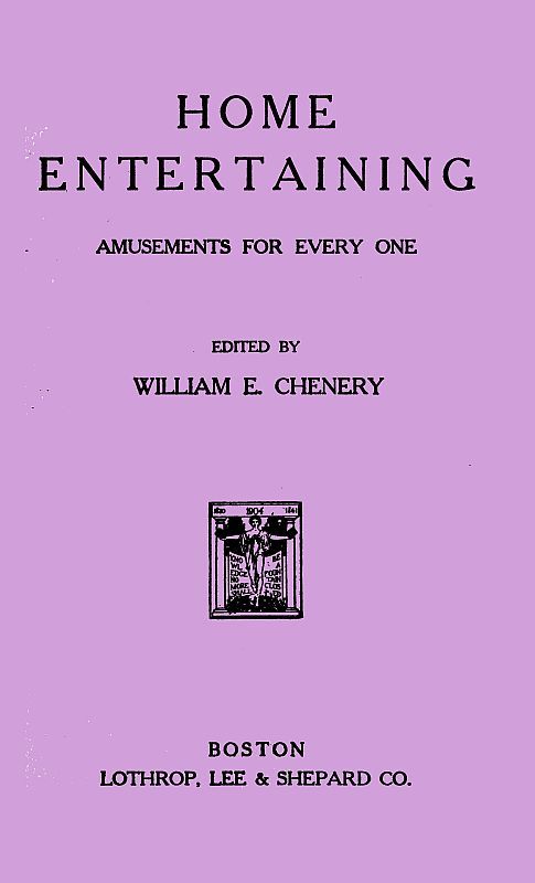 Home Entertaining: Amusements for Every One cover