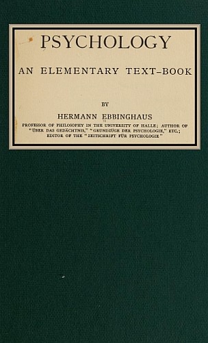 Psychology: an elementary text-book cover