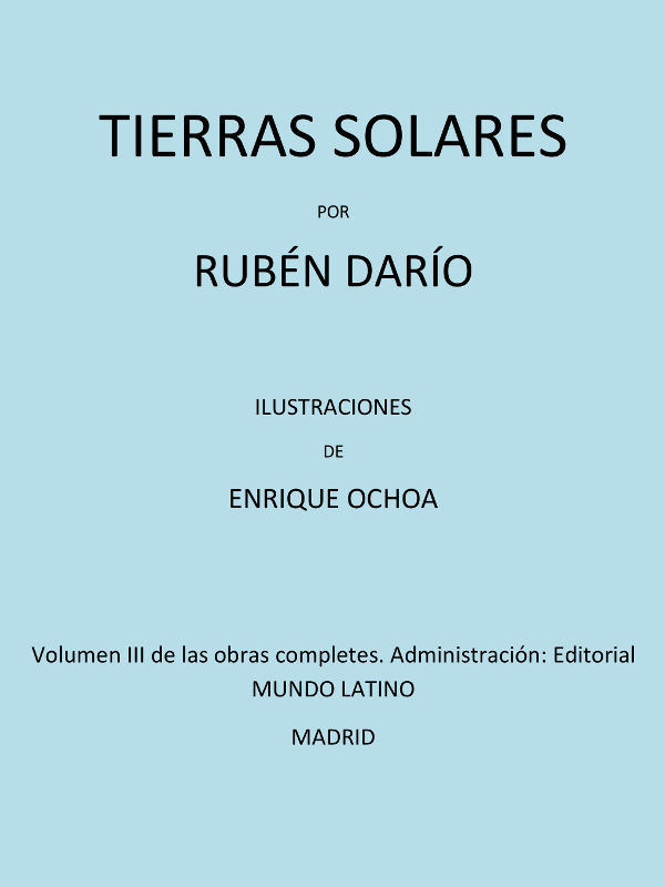Tierras Solares / Obras Completas Vol. III cover